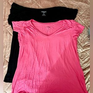 Torrid Pink and Black Short Sleeve Tees size 3